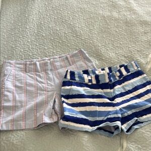 Vineyard Vines Blue and Gray Striped Shorts Set